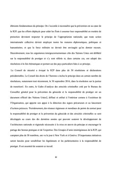 La responsabilité de protéger en droit international public