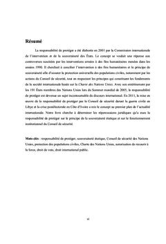 La responsabilité de protéger en droit international public
