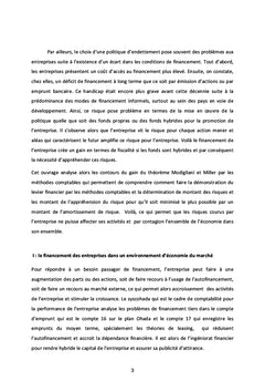Diversification Economique et le risque