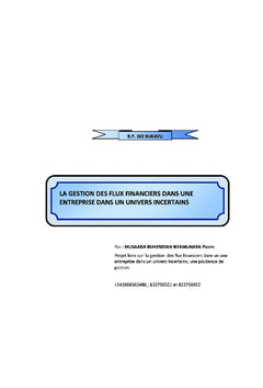La gestion dans un univers incertain
