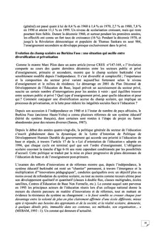 Les inégalités scolaires au Burkina Faso: