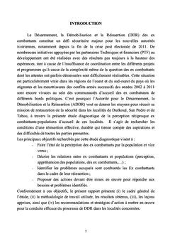 Pour une intégration locale efficace post crise des ex-combattants