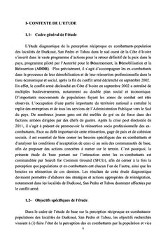 Pour une intégration locale efficace post crise des ex-combattants