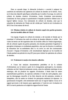 Pour une intégration locale efficace post crise des ex-combattants