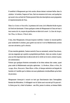 Étude sur les contes de Maupassant