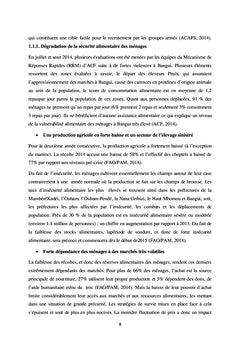 Crise sécuritaire et vulnérabilité alimentaire des ménages à Bangui