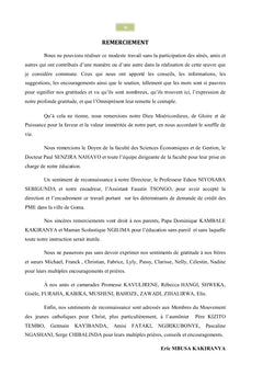 Les Déterminants de demande de crédit par les PME de la ville de Goma