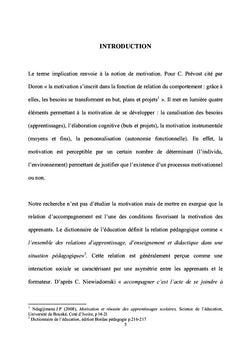 Recherche sur la relation d'accompagnement