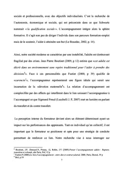 Recherche sur la relation d'accompagnement