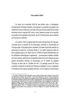 L'année littéraire 1953-54 dans la littérature européenne