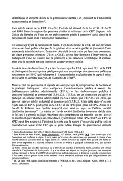 Aspects juridiques du personnel des EPA