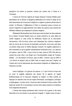 Violences et Idéologies dans l'oeuvre de Yasmina Khadra