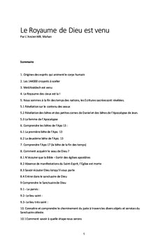 Le Royaume de Dieu est venu