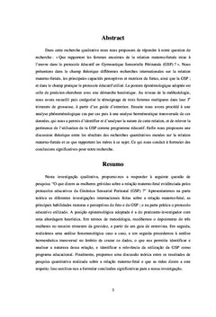 La relation sensorielle materno-foetale