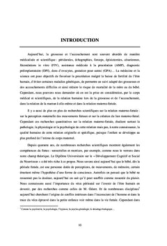 La relation sensorielle materno-foetale