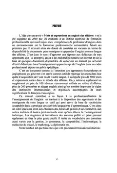 Mots et expressions en anglais des affaires