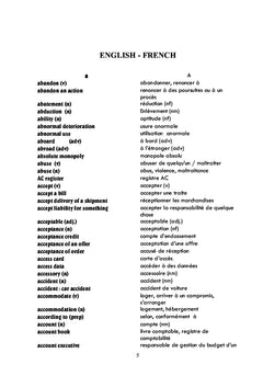 Mots et expressions en anglais des affaires