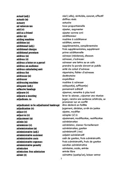 Mots et expressions en anglais des affaires