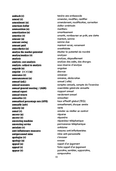 Mots et expressions en anglais des affaires