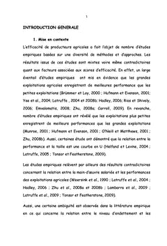 Analyse de l'efficacité technique des producteurs artisanaux d'huile de palme