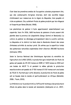 Analyse de l'efficacité technique des producteurs artisanaux d'huile de palme