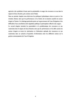 Politiques publiques et gestion des ressources en eau en Tunisie