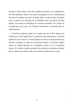 La modulation dans une liaison par fibre optique