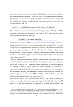 Les Pays en développement et l'Organe de règlement des différends-OMC