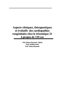 Cardiopathies congénitales chez le trisomique 21 à propos de 110 cas