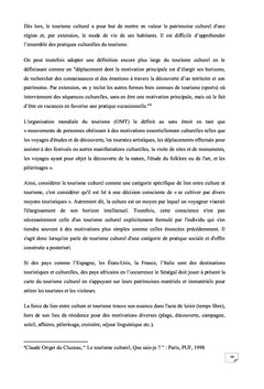 Tourisme et Culture: