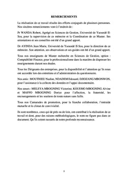 Évaluation financière des entreprises camerounaises