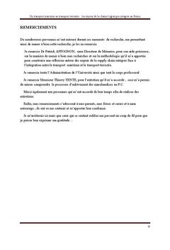 Du transport maritime au transport terrestre: