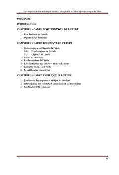 Du transport maritime au transport terrestre: