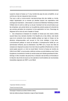 Accompagner l'entreprise qui souhaite s'installer en Suisse