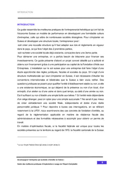 Accompagner l'entreprise qui souhaite s'installer en Suisse