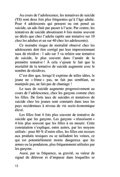 L'adolescent suicidaire