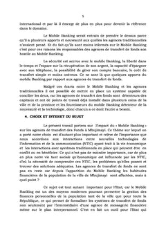 Impact du Mobile Banking sur la messagerie financière à Mbujimayi