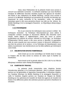 Impact du Mobile Banking sur la messagerie financière à Mbujimayi
