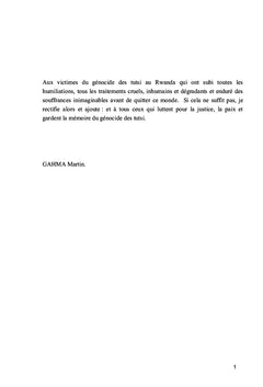 Le génocide avalisé