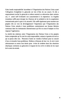Le génocide avalisé