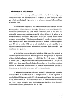 Les déterminants de la pauvreté au Burkina Faso
