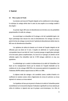 Les déterminants de la pauvreté au Burkina Faso