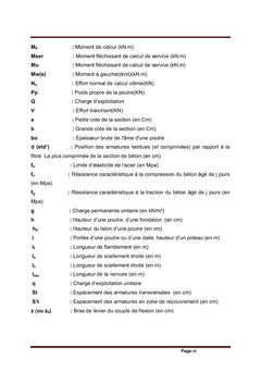Dimensionnement de quelques éléments porteurs d'un bâtiment