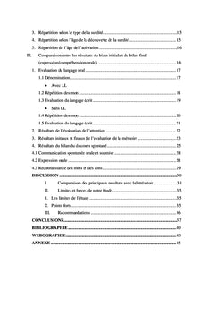 La mémoire et l'intégration scolaire