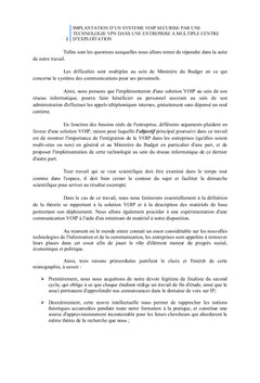 Implantation d'un système VOIP sécurisé par une technologie VPN