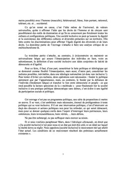 Vers une société inclusive, questions préalables