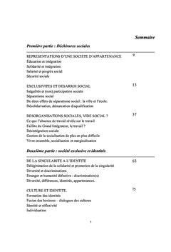 Vers une société inclusive, questions préalables