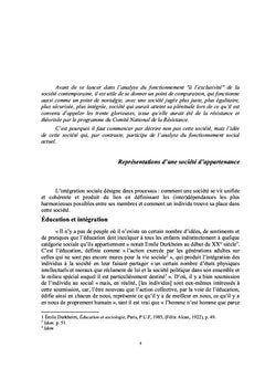 Vers une société inclusive, questions préalables