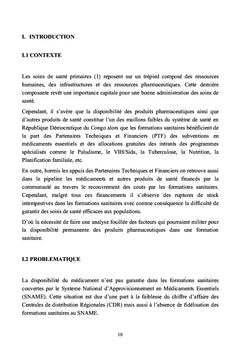 Les déterminants de la disponibilité des médicaments dans une formation sanitaire