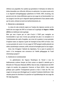 Étude des non-usages des Espaces Numériques de Travail (ENT) en France